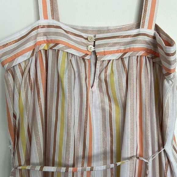 LEMLEM by Liya Kebede NWT Retta Sweepy Striped Metallic Dress - Picture 8 of 8